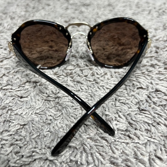 PRADA SUNGLASSES WOMEN'S BUTTERFLY STYLE HAVANA W/ BROWN GRADIENT LENS PR09TS-2A - Picture 8 of 16